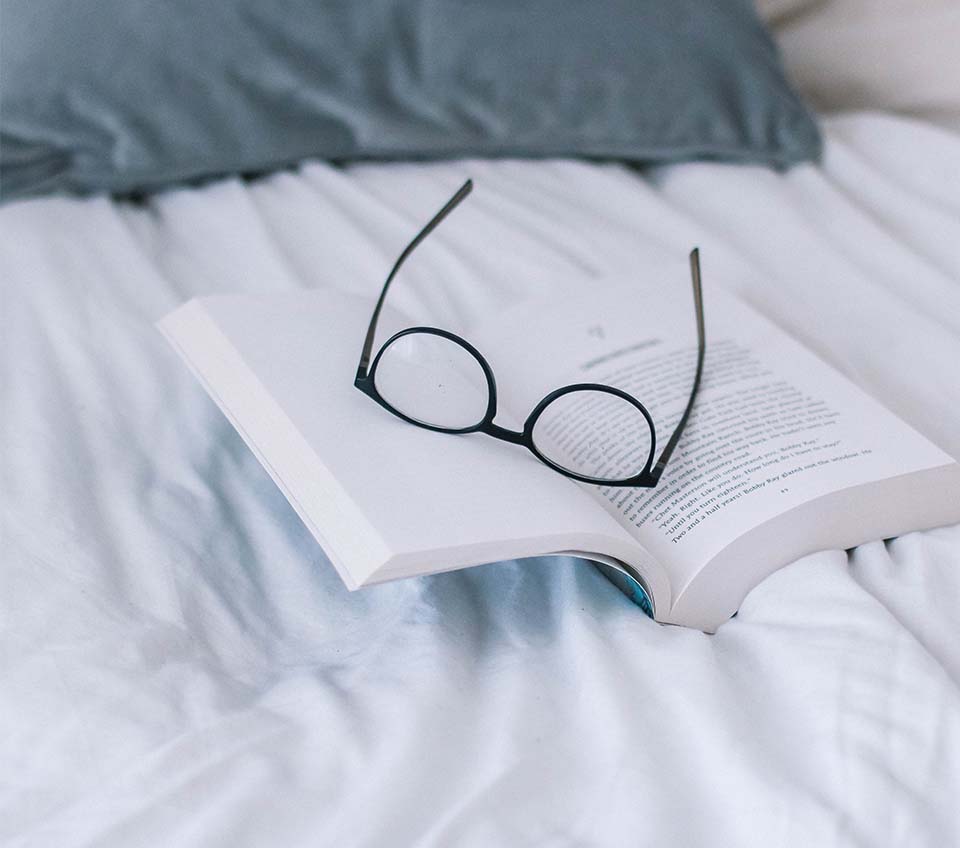 Glasses on Book