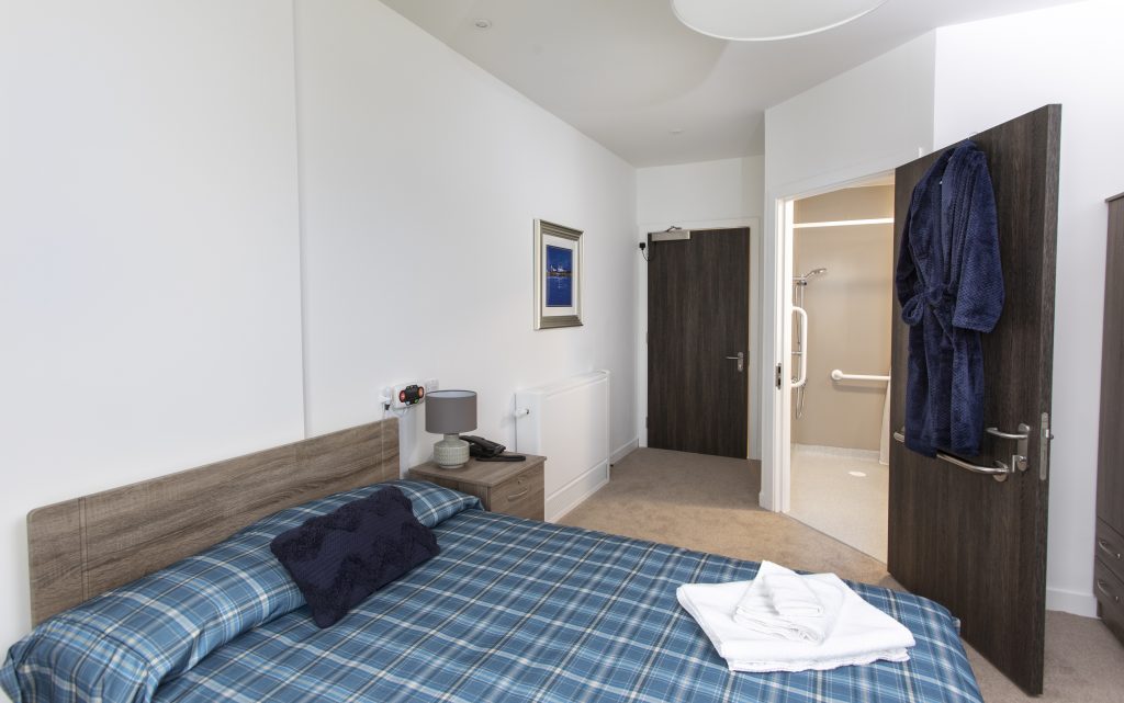 En-suite Bedroom at Roselea Court Care Home