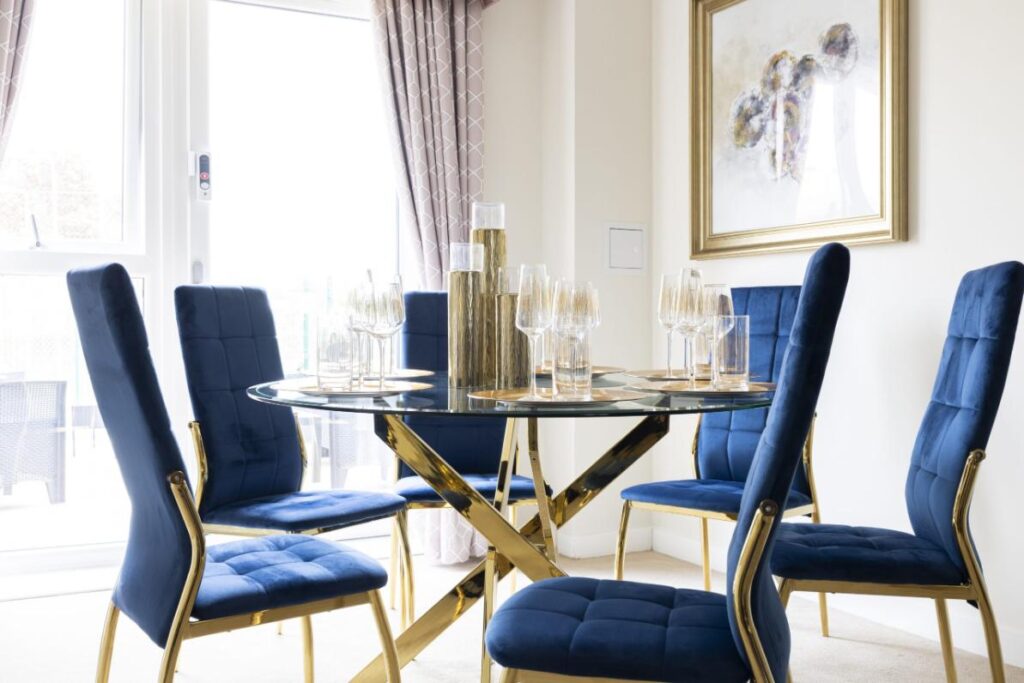 dining table in care home