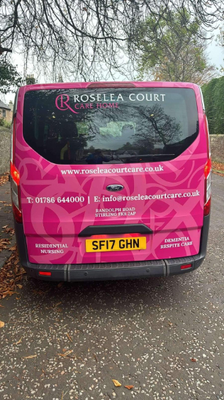 Minibus makeover for Roselea Court Care Home