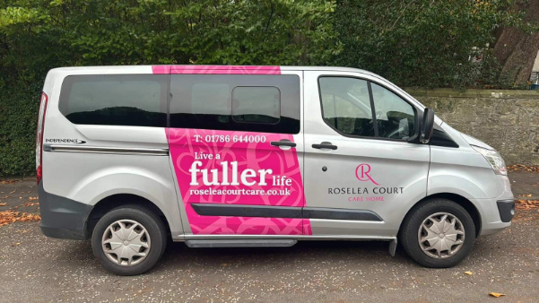 Minibus makeover for Roselea Court Care Home