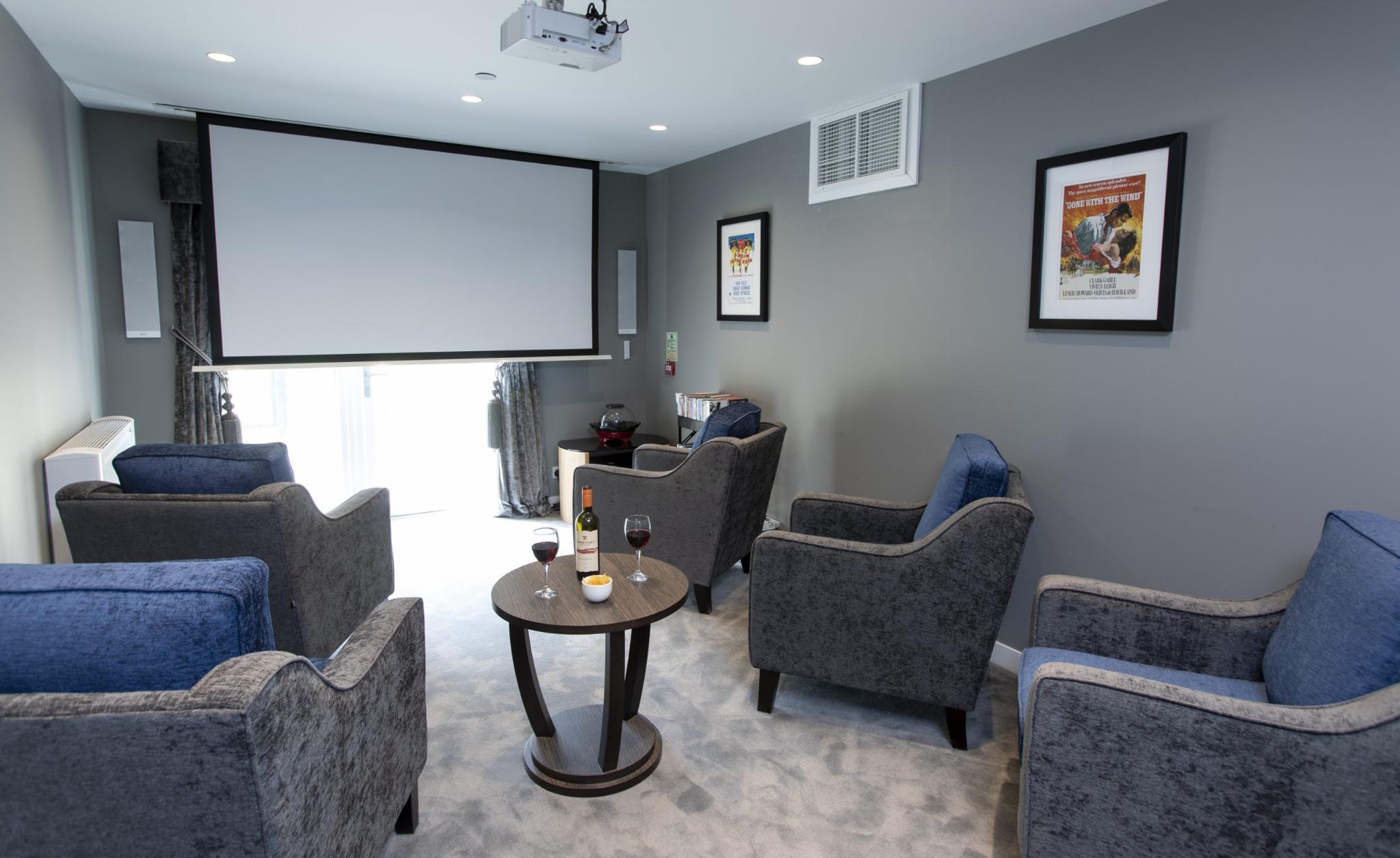 Cinema Room in Roselea Court