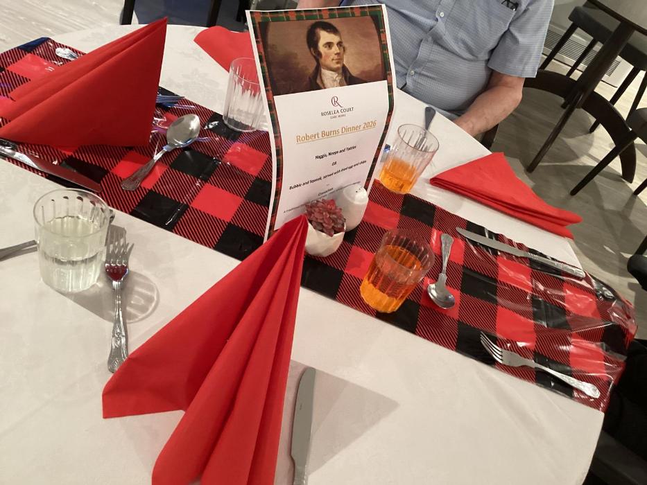 burns night dinner decorations