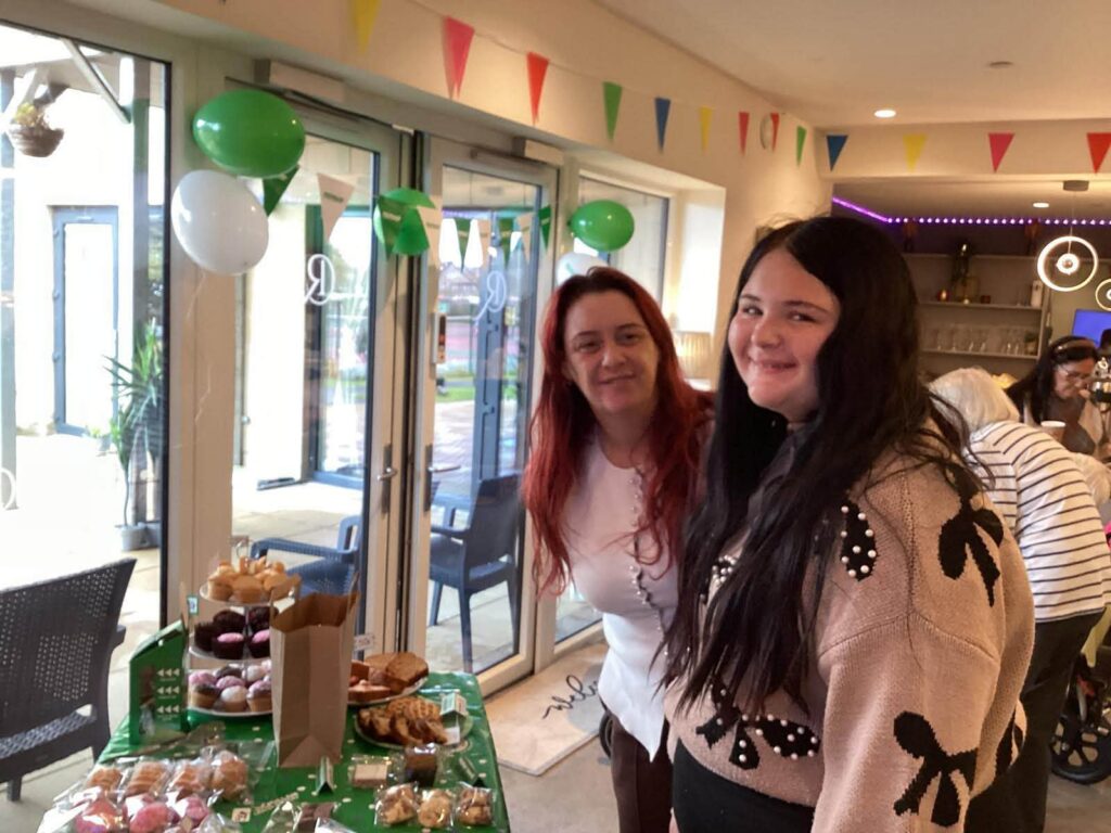 guests visiting macmillan coffee morning